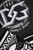 Dolce & Gabbana Black Cotton Logo Printed Pullover Sweater