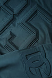 Dolce & Gabbana Dark Green Embossed Logo Pullover Sweater