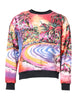 Dolce & Gabbana Multicolor Print Crew Neck Pullover Sweater