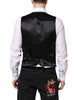 Dolce & Gabbana Black Wool Waistcoat Dress Formal Vest
