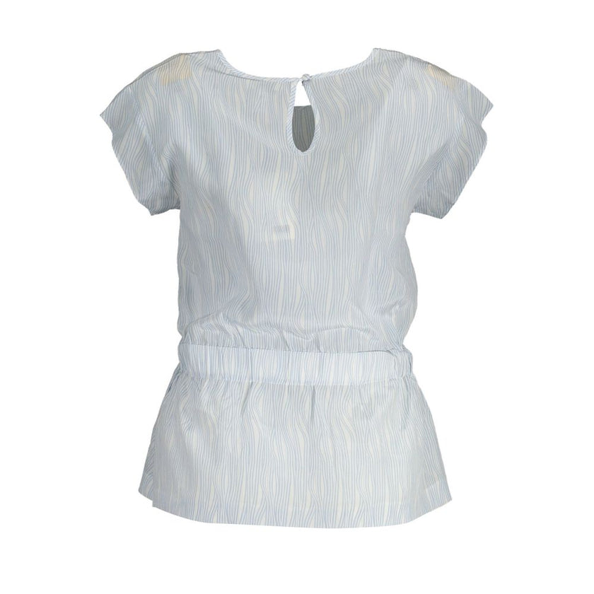 Gant Light Blue Silk Women Top