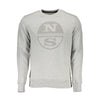 North Sails Gray Cotton Men Sweater