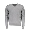 Harmont & Blaine Gray Wool Men Sweater
