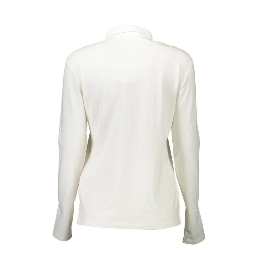 U.S. POLO ASSN. White Cotton Women Polo Shirt