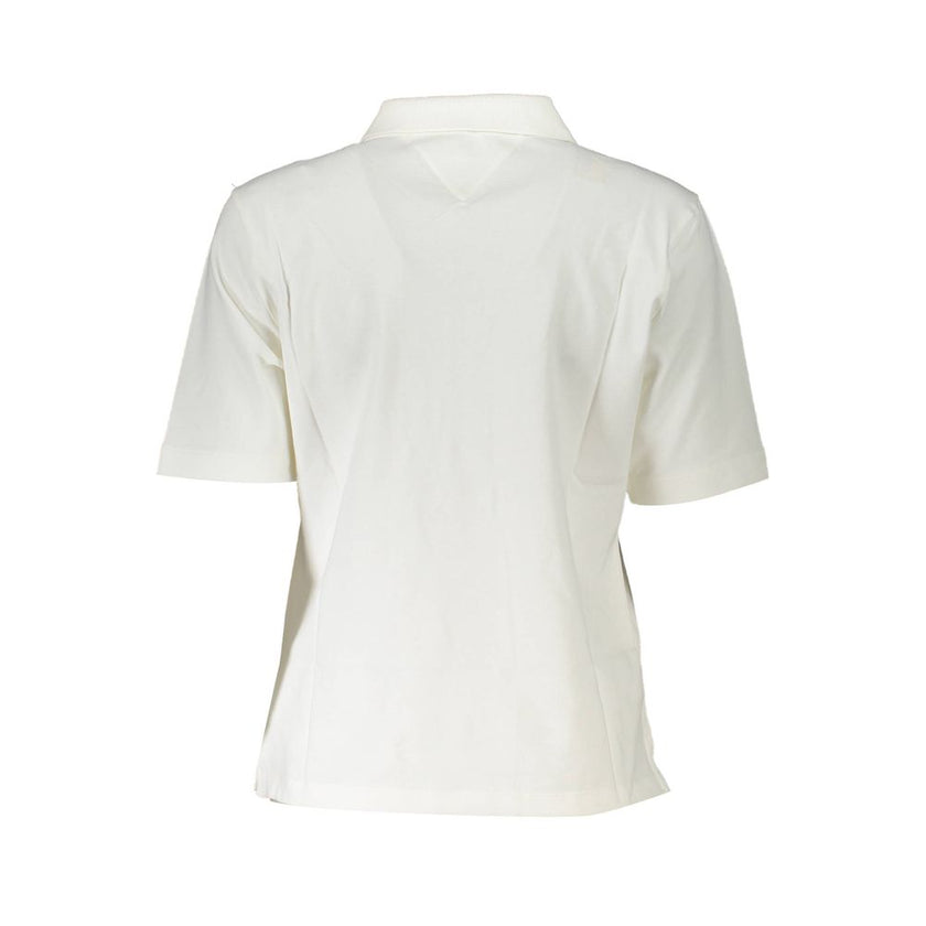 Tommy Hilfiger White Cotton Women Polo Shirt