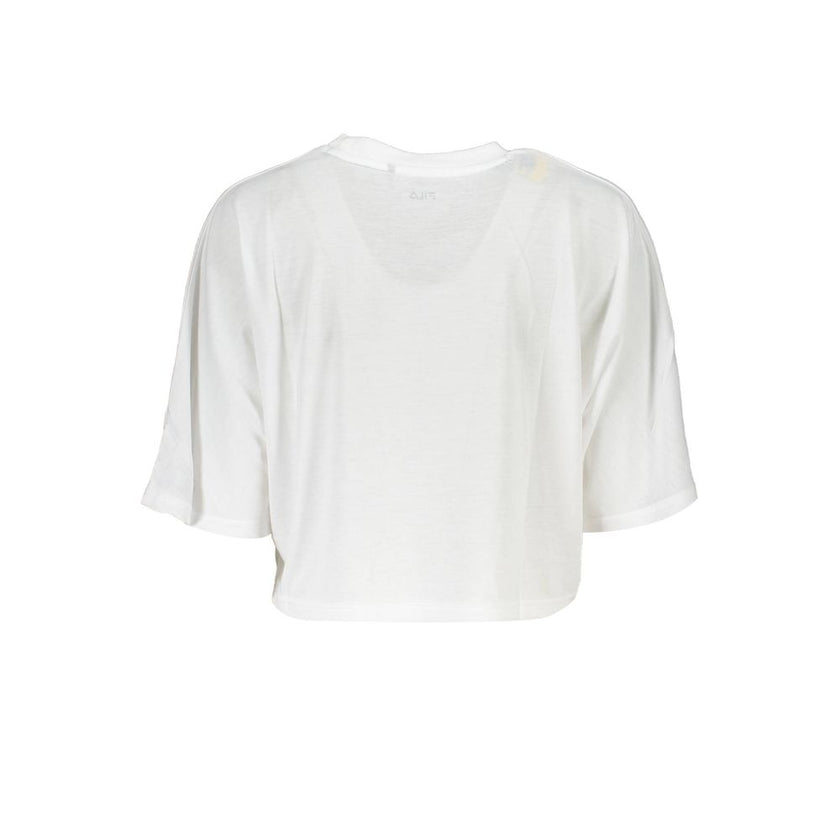 Fila White Polyester Women T-Shirt