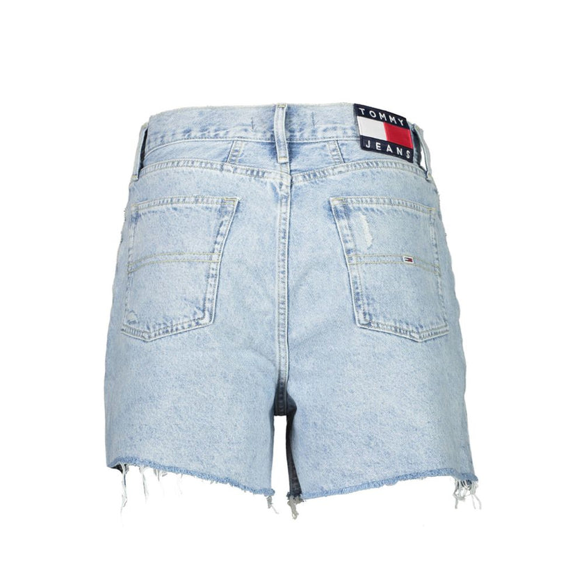 Tommy Hilfiger Light Blue Cotton Women Denim Short