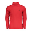 U.S. Grand Polo Elegant Turtleneck Sweater with Embroidery Detail