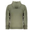 Napapijri Emerald Green Hooded Sweatshirt with Embroidery
