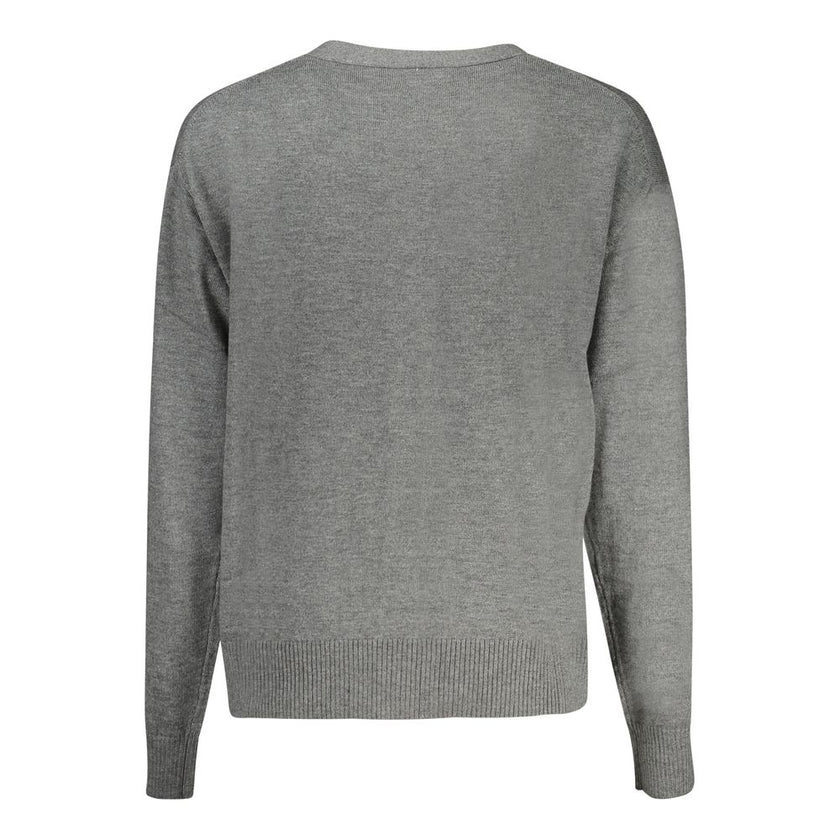 Guess Jeans Gray Polyester Sweater