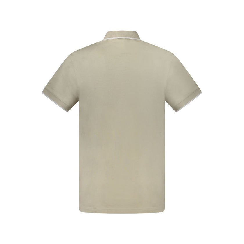 Hugo Boss Beige Cotton Men Polo Shirt
