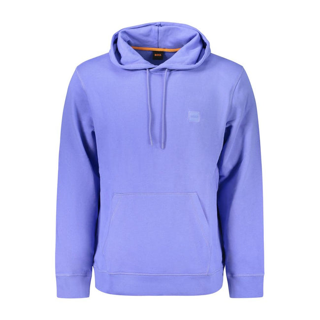 Hugo Boss Blue Cotton Men Sweater
