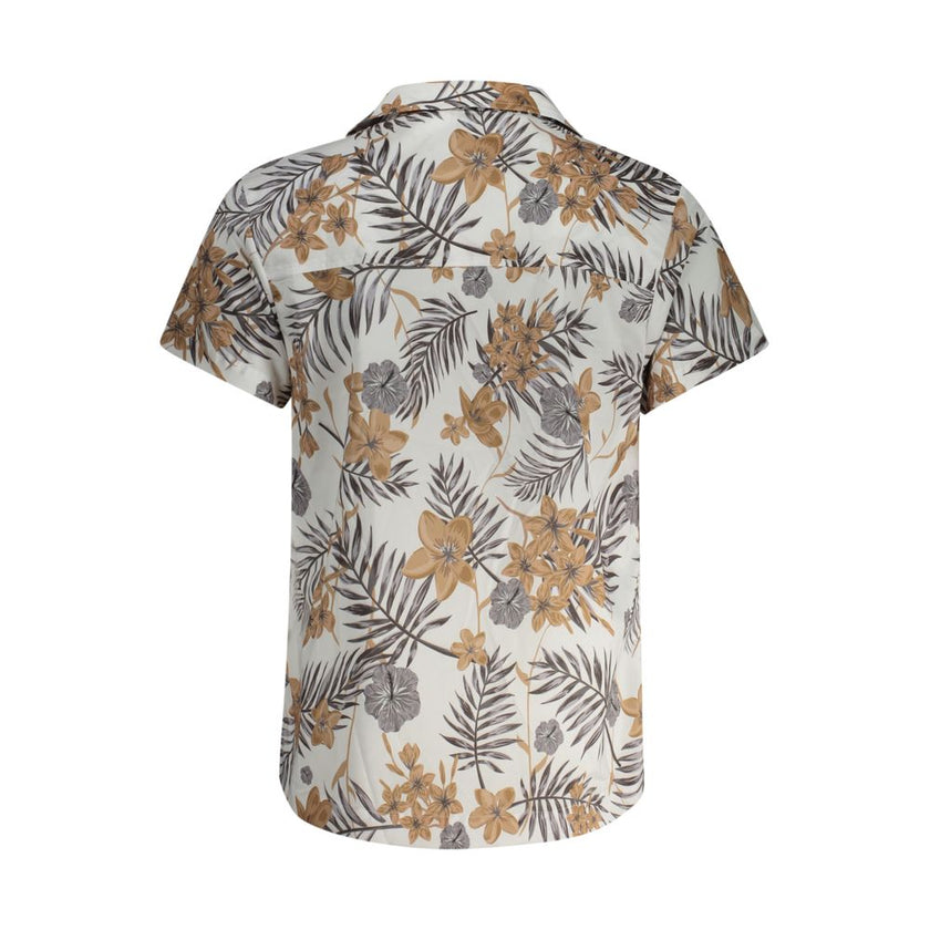 Hugo Boss White Polyester Men Shirt