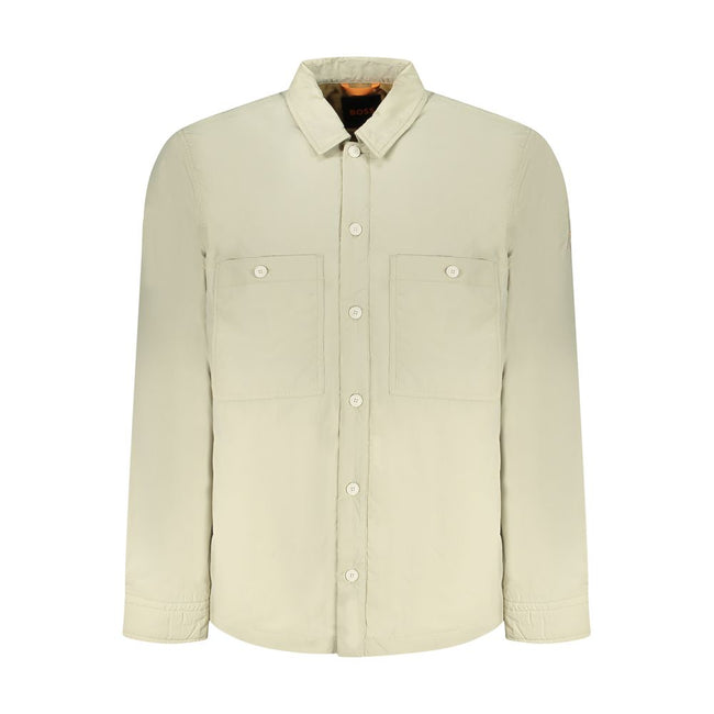Hugo Boss Beige Polyamide Men Jacket