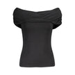 Guess Jeans Black Modal Tops & T-Shirt