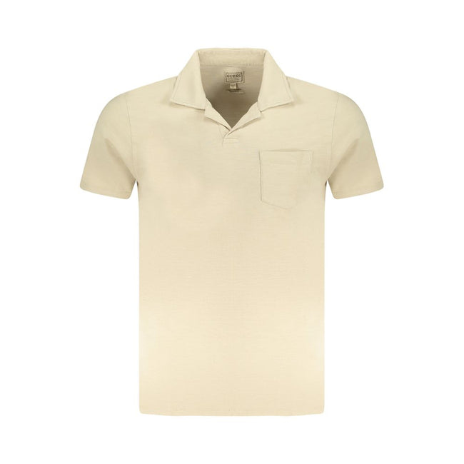 Guess Jeans Beige Cotton Men T-Shirt