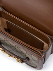 Gucci GG Beige Monogram Horsebit 1955 Belt Bag