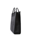 Gucci Black Leather Logo Medium Tote Bag