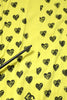 Dolce & Gabbana Yellow Cotton DG Heart Print Crew Neck T-shirt