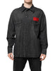 Dolce & Gabbana Gray Long Sleeves Button Down Denim Shirt