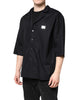 Dolce & Gabbana Black Short Sleeves Button Down Casual Shirt