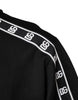 Dolce & Gabbana Black Cotton DG Print Turtleneck T-shirt