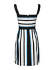 Dolce & Gabbana Multicolor Stripe Cashmere Sleeveless Dress