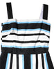 Dolce & Gabbana Multicolor Stripe Cashmere Sleeveless Dress