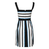 Dolce & Gabbana Multicolor Stripe Cashmere Sleeveless Dress