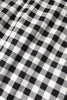 Dolce & Gabbana White Black Checkered Sleeveless Sheath Dress