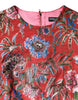 Dolce & Gabbana Red Floral Jacquard A-line Mini Dress