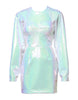 Dolce & Gabbana White Long Sleeves Bodycon Sheath Mini Dress