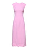 Dolce & Gabbana Pink Wool Sleeveless Sheath Midi Dress