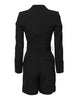Dolce & Gabbana Black Wool Jumpsuit Dress Women Coat Jacket