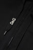 Dolce & Gabbana Black Cotton Hooded Full Zip Sweatshirt Sweater