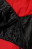 Dolce & Gabbana Red Black Bustier Detailing Long Sleeves Top