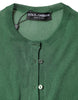 Dolce & Gabbana Green Polyester Long Sleeves Cardigan Sweater