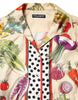 Dolce & Gabbana Multicolor Vegetables Silk Long Sleeves Top