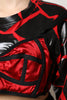 Dolce & Gabbana Red Black Cotton Bustier Detailing Cropped Top