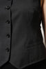 Dolce & Gabbana Black Striped Button Down Sleeveless Vest Top