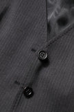 Dolce & Gabbana Black Striped Button Down Sleeveless Vest Top