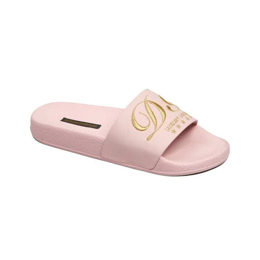 Dolce & Gabbana Pink Leather Sandal