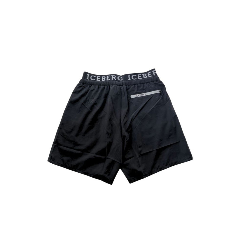 Iceberg Black Polyester Men Swim Short