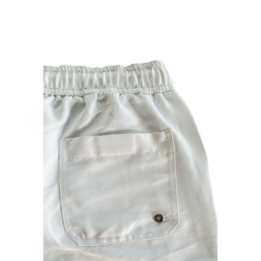 Trussardi Beachwear White Polyester Men's Swim Short