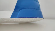 Dolce & Gabbana White Blue Leather Logo Low Top Sneakers Shoes