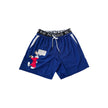 Iceberg Blue Polyester Men Swim Short