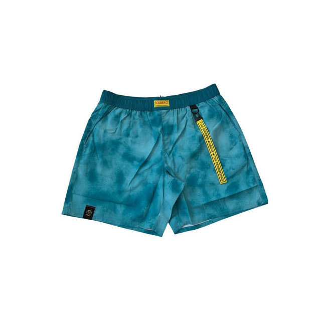 Iceberg Light Blue Polyester Men's Swimwear Short