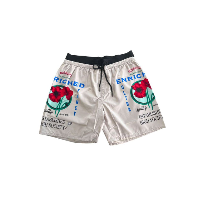 Iceberg White Polyester Men's Swim Short