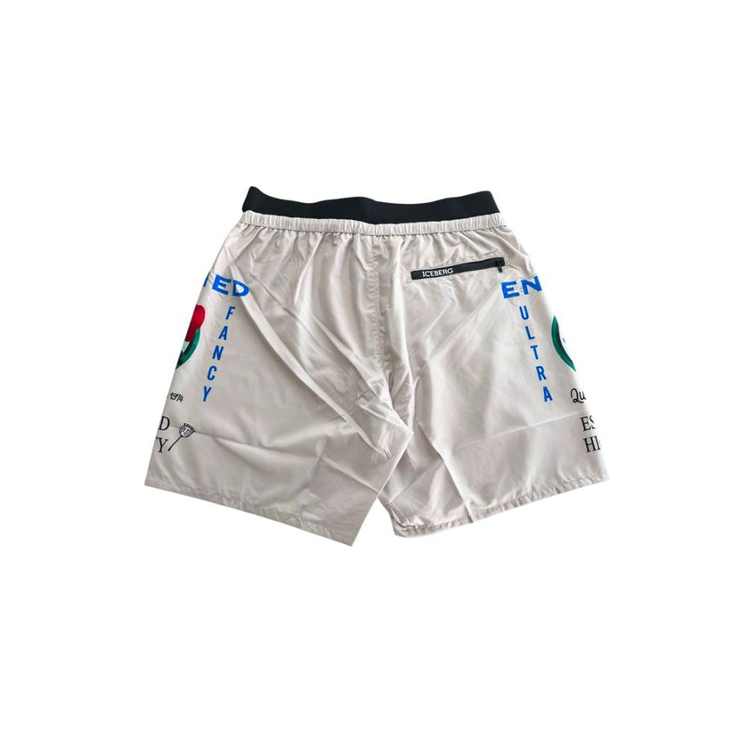 Iceberg White Polyester Men's Swim Short