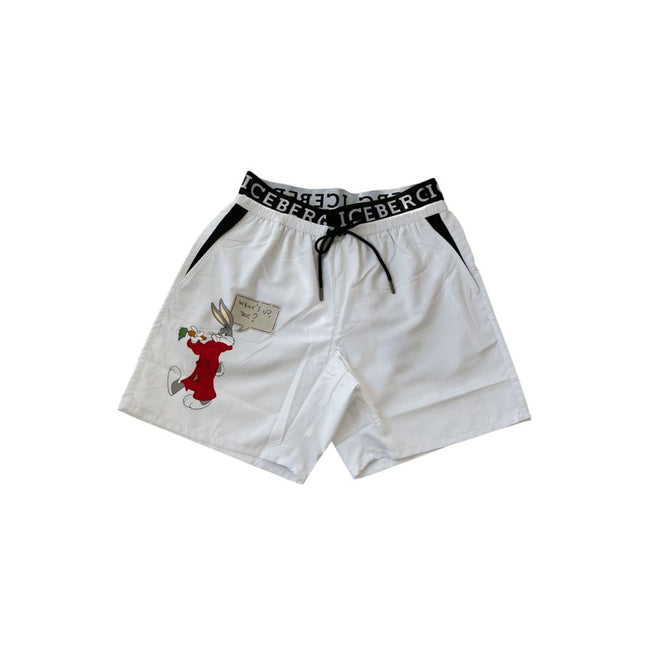 Iceberg White Polyester Men Swim Short